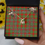 To My Beautiful Soulmate Necklace In Your Eyes I Have Found My Home Clan Callander Tartan Wishbone Dancing Necklace