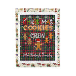 Personalized Gift Tartan Plaid Blanket Clan MacKintosh With Christmas Cookie Baking Crew Christmas Gift Blanket, Plaid Blanket, Christmas Fleece Blanket, Christmas Blanket, Tartan Blanket, Scottish Blanket, Scotland Blanket, Family Name Blanket, Custom Blanket, Personalized Blanket
