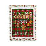 Personalized Gift Tartan Plaid Blanket Clan Auchinleck With Christmas Cookie Baking Crew Christmas Gift Blanket, Plaid Blanket, Christmas Fleece Blanket, Christmas Blanket, Tartan Blanket, Scottish Blanket, Scotland Blanket, Family Name Blanket, Custom Blanket, Personalized Blanket
