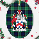 Abercrombie Family Crest Scottish Clan Plaid Ornament Gift. Christmas Tree Ornament Abercrombie Clan Tartan Ornament,  ceramic ornament, personalized christmas ornaments, christmas tree ornaments, christmas door decorations, Plaid Ornament, Tartan Ceramic Ornament
