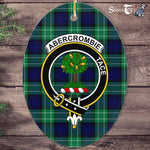 Abercrombie Scottish Clan Plaid Ornament Gift. Christmas Tree Ornament Abercrombie Clan Tartan Ornament,  ceramic ornament, personalized christmas ornaments, christmas tree ornaments, christmas door decorations, Plaid Ornament, Tartan Ceramic Ornament