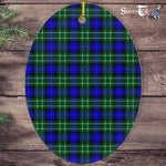 Abercrombie Tartan Oval Ornaments, Christmas Tree Ornament, Plaid Christmas Ornaments, Ceramic Oval Christmas Tree Decoration, Tartan Oval Ornaments, Christmas Tree Ornament, Plaid Christmas Ornaments, Ceramic Oval Christmas Tree Decoration