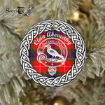 Abernethy Clan Tartan Crest Badge Plaid Ornament Gift. Christmas Tree Ornament Abernethy Clan Tartan Ornament Great Christmas Ornaments Gift - Scotstee Shop