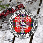 Abernethy Clan Tartan Crest Badge Plaid Ornament Gift. Christmas Tree Ornament Abernethy Clan Tartan Ornament Great Christmas Ornaments Gift - Scotstee Shop