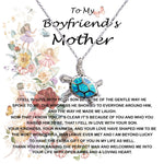 Opal Turtle Necklace - Mother-In-Law Necklace, To My Boyfriend's Mom Gift, Future Mother-In-Law Necklace