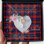 Gift For My Beautiful Girlfriend Necklace Valentine Necklace Clan MacLachlan Tartan Cross Dancing Necklace Scottish Tartan Jewelry