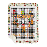 Personalized Gift Tartan Plaid Blanket Clan MacPherson Modern With Christmas Cookie Baking Crew Christmas Gift Sherpa Blanket, tartan sherpa blanket,buffalo plaid sherpa blanket,christmas sherpa blanket,Christmas Throw Blanket,green plaid sherpa blanket,green sherpa blanket