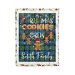 Personalized Gift Tartan Plaid Blanket Clan Smith Ancient With Christmas Cookie Baking Crew Christmas Gift Blanket, Plaid Blanket, Christmas Fleece Blanket, Christmas Blanket, Tartan Blanket, Scottish Blanket, Scotland Blanket, Family Name Blanket, Custom Blanket, Personalized Blanket