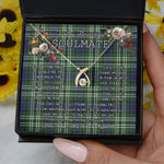 To My Beautiful Soulmate Necklace In Your Eyes I Have Found My Home Clan Blyth Tweeside District Tartan Wishbone Dancing Necklace