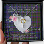 Gift For My Beautiful Girlfriend Necklace Valentine Necklace Clan MacCallum of Berwick Tartan Cross Dancing Necklace Scottish Tartan Jewelry