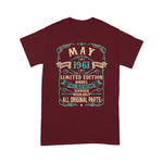 Vintage Made in MAY 1961 58th Years Old Birthday Birthday Shirt 60th birthday gifts - Scotstee Shop