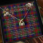 To My Beautiful Soulmate Necklace In Your Eyes I Have Found My Home Clan Tennant Tartan Wishbone Dancing Necklace