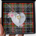 Gift For My Beautiful Girlfriend Necklace Valentine Necklace Clan Francis Tartan Cross Dancing Necklace Scottish Tartan Jewelry