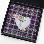 Gift For My Beautiful Girlfriend Necklace Valentine Necklace Clan MacDonald Dress Modern Tartan Cross Dancing Necklace Scottish Tartan Jewelry