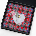 Gift For My Beautiful Girlfriend Necklace Valentine Necklace Clan Straiton Tartan Cross Dancing Necklace Scottish Tartan Jewelry