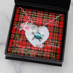 Sea Turtle Necklace Gift for My Beautiful Girlfriend Valentines Necklace Clan Brodie Tartan Blue Turtle Necklace