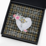 Gift For My Beautiful Girlfriend Necklace Valentine Necklace Clan Campbell Argyll Weathered Tartan Cross Dancing Necklace Scottish Tartan Jewelry
