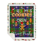 Personalized Gift Tartan Plaid Blanket Clan Stewart of Appin Hunting With Christmas Cookie Baking Crew Christmas Gift Sherpa Blanket, tartan sherpa blanket,buffalo plaid sherpa blanket,christmas sherpa blanket,Christmas Throw Blanket,green plaid sherpa blanket,green sherpa blanket