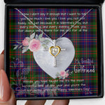 Gift For My Beautiful Girlfriend Necklace Valentine Necklace Clan Cameron Of Erracht Modern Tartan Cross Dancing Necklace Scottish Tartan Jewelry