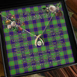 To My Beautiful Soulmate Necklace In Your Eyes I Have Found My Home Clan Colville Tartan Wishbone Dancing Necklace