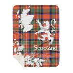 Sherpa Blanket - Tartan Blanket Thistle and Lion Scottish Clan Stewart Royal Ancient Plaid Blanket, plaid sherpa blanket queen,purple sherpa blanket,queen sherpa blanket,queen size sherpa blanket,red sherpa blanket,scottish tartan blankets,sherpa blanket,sherpa christmas blanket