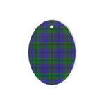 Strachan Tartan Oval Ornaments, Christmas Tree Ornament, Plaid Christmas Ornaments, Ceramic Oval Christmas Tree Decoration, Tartan Oval Ornaments, Christmas Tree Ornament, Plaid Christmas Ornaments, Ceramic Oval Christmas Tree Decoration