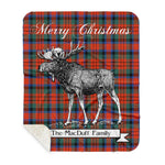 Scotstee Shop Plaid Tartan Blanket With Moose Clan MacDuff Ancient Plaid Blanket, plaid blanket australia,plaid blanket canada,plaid christmas blanket,plaid fleece sherpa blanket,plaid sherpa blanket canada,plaid sherpa blanket lipstick,plaid sherpa blanket pink,plaid sherpa blanket queen