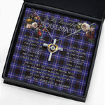 To My Beautiful Soulmate Necklace In Your Eyes I Have Found My Home Clan Dunlop Tartan Cross Dancing Necklace