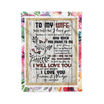 Scotstee Shop - Personalized Gift For Wife To My Wife Lovely Letter Present Fleece Blanket