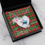 Sea Turtle Necklace Gift for My Beautiful Girlfriend Valentines Necklace Clan Blackstock Tartan Blue Turtle Necklace