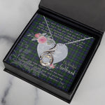 Rising Phoenix Necklace - Valentine Necklace Clan MacEwen Hunting Tartan Gift for Girlfriend, Gift for My Wife Rising Phoenix Necklace