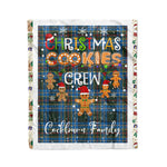 Personalized Gift Tartan Plaid Blanket Clan Cockburn With Christmas Cookie Baking Crew Christmas Gift Blanket, Plaid Blanket, Christmas Fleece Blanket, Christmas Blanket, Tartan Blanket, Scottish Blanket, Scotland Blanket, Family Name Blanket, Custom Blanket, Personalized Blanket