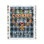 Personalized Gift Tartan Plaid Blanket Clan Clark With Christmas Cookie Baking Crew Christmas Gift Blanket, Plaid Blanket, Christmas Fleece Blanket, Christmas Blanket, Tartan Blanket, Scottish Blanket, Scotland Blanket, Family Name Blanket, Custom Blanket, Personalized Blanket