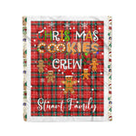 Personalized Gift Tartan Plaid Blanket Clan Stuart of Bute With Christmas Cookie Baking Crew Christmas Gift Blanket, Plaid Blanket, Christmas Fleece Blanket, Christmas Blanket, Tartan Blanket, Scottish Blanket, Scotland Blanket, Family Name Blanket, Custom Blanket, Personalized Blanket