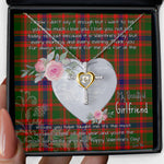 Gift For My Beautiful Girlfriend Necklace Valentine Necklace Clan Nithsdale Tartan Cross Dancing Necklace Scottish Tartan Jewelry