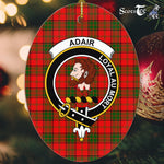 Adair Scottish Clan Plaid Ornament Gift. Christmas Tree Ornament Adair Clan Tartan Ornament,  ceramic ornament, personalized christmas ornaments, christmas tree ornaments, christmas door decorations, Plaid Ornament, Tartan Ceramic Ornament