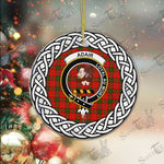Adair Scottish Clan Tartan Crest Badge Plaid Ornament Gift. Christmas Tree Ornament Adair Clan Tartan Ornament,  ceramic ornament, personalized christmas ornaments, christmas tree ornaments, christmas door decorations, Plaid Ornament, Tartan Ceramic Ornament