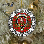 Adair Scottish Clan Tartan Crest Badge Plaid Ornament Gift. Christmas Tree Ornament Adair Clan Tartan Ornament,  ceramic ornament, personalized christmas ornaments, christmas tree ornaments, christmas door decorations, Plaid Ornament, Tartan Ceramic Ornament