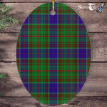 Adam Hunting Tartan Oval Ornaments, Christmas Tree Ornament, Plaid Christmas Ornaments, Ceramic Oval Christmas Tree Decoration, Tartan Oval Ornaments, Christmas Tree Ornament, Plaid Christmas Ornaments, Ceramic Oval Christmas Tree Decoration