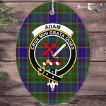 Adam Scottish Clan Plaid Ornament Gift. Christmas Tree Ornament Adam Clan Tartan Ornament,  ceramic ornament, personalized christmas ornaments, christmas tree ornaments, christmas door decorations, Plaid Ornament, Tartan Ceramic Ornament
