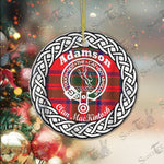 Adamson Clan Tartan Crest Badge Plaid Ornament Gift. Christmas Tree Ornament Adamson Clan Tartan Ornament Great Christmas Ornaments Gift - Scotstee Shop