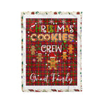 Personalized Gift Tartan Plaid Blanket Clan Grant of Monymusk With Christmas Cookie Baking Crew Christmas Gift Blanket, Plaid Blanket, Christmas Fleece Blanket, Christmas Blanket, Tartan Blanket, Scottish Blanket, Scotland Blanket, Family Name Blanket, Custom Blanket, Personalized Blanket