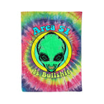 Scotstee Shop - Scotstee Shop Blanket Alien - Area 51 Is Bullshit Rainbow Hippie Fleece Blanket
