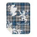 Sherpa Blanket - Tartan Blanket Thistle and Lion Scottish Clan Napier Plaid Blanket, plaid sherpa blanket queen,purple sherpa blanket,queen sherpa blanket,queen size sherpa blanket,red sherpa blanket,scottish tartan blankets,sherpa blanket,sherpa christmas blanket