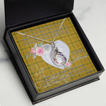 Rising Phoenix Necklace - Valentine Necklace Clan Houston Tartan Gift for Girlfriend, Gift for My Wife Rising Phoenix Necklace