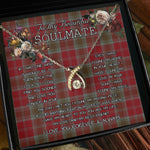 To My Beautiful Soulmate Necklace In Your Eyes I Have Found My Home Clan Lindsay Tartan Wishbone Dancing Necklace