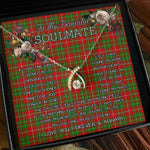 To My Beautiful Soulmate Necklace In Your Eyes I Have Found My Home Clan Burnett Tartan Wishbone Dancing Necklace