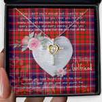 Gift For My Beautiful Girlfriend Necklace Valentine Necklace Clan Cameron Of Lochiel Modern Tartan Cross Dancing Necklace Scottish Tartan Jewelry