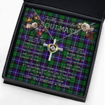 To My Beautiful Soulmate Necklace In Your Eyes I Have Found My Home Clan Mitchell Tartan Cross Dancing Necklace