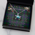 Sea Turtle Necklace To My Beautiful Soulmate Necklace In Your Eyes I Have Found My Home Clan Davidson Tartan Blue Turtle Necklace